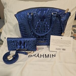 Brahmin Colbalt Medium Duxbury and Ady Wallet
